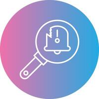 Fault Line Gradient Circle Icon vector