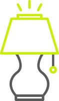 Lamp Line Two Color Icon vector