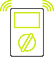 Metre Line Two Color Icon vector