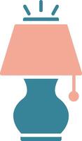 Lamp Glyph Two Color Icon vector