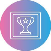 Frame Line Gradient Circle Icon vector