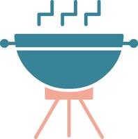 Grill Glyph Two Color Icon vector