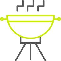 Grill Line Two Color Icon vector