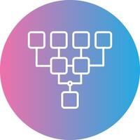 estructura línea degradado circulo icono vector