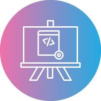 Demo Line Gradient Circle Icon vector