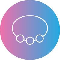 Bangle Line Gradient Circle Icon vector