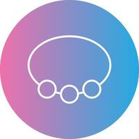 Bangle Line Gradient Circle Icon vector