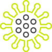 Virus Line Two Color Icon vector