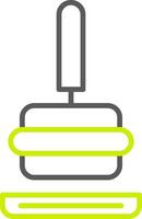 Tamper Line Two Color Icon vector