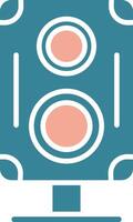 Speakers Glyph Two Color Icon vector