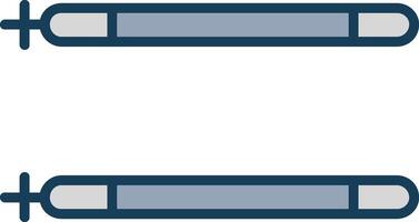 Sticks Line Filled Grey Icon vector