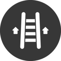 Ladder Glyph Inverted Icon vector