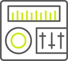 Sound Mixer Line Two Color Icon vector