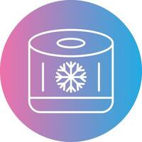 Air Filter Line Gradient Circle Icon vector