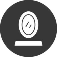 Mirror Glyph Inverted Icon vector