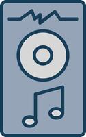 Mixer Line Filled Grey Icon vector