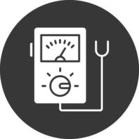 Tester Glyph Inverted Icon vector