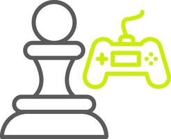Strategic Plan Line Two Color Icon vector