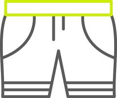 Swim Shorts Line Two Color Icon vector