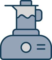 Juicer Line Filled Grey Icon vector