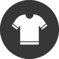 icono de glifo de camisa invertido vector