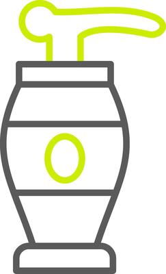 Lotion Line Two Color Icon