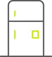 Fridge Line Two Color Icon vector