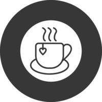 Mug Glyph Inverted Icon vector