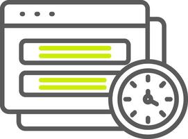 Tasks Line Two Color Icon vector