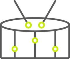 Snare Line Two Color Icon vector