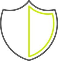 Shield Line Two Color Icon vector