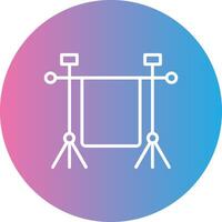 Chroma Line Gradient Circle Icon vector