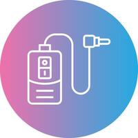 Timer Line Gradient Circle Icon vector