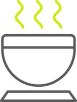 Bowl Line Two Color Icon vector