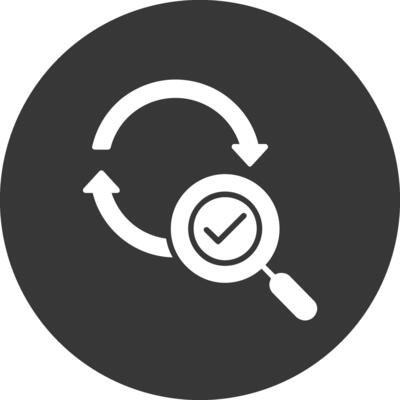 Refresh Glyph Inverted Icon