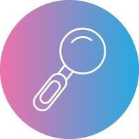 Search Line Gradient Circle Icon vector