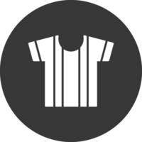 Shirt Glyph Inverted Icon vector