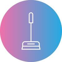 Cleaner Line Gradient Circle Icon vector