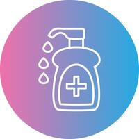 Liquid Soap Line Gradient Circle Icon vector