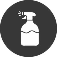 Spray Glyph Inverted Icon vector