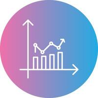 Performnce Line Gradient Circle Icon vector