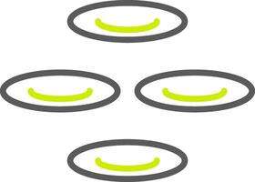 Cell Line Two Color Icon vector