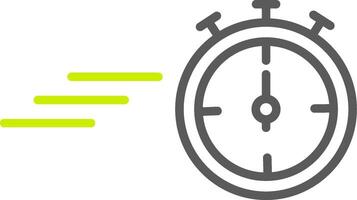 Timer Line Two Color Icon vector