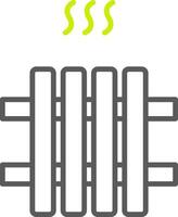 Radiator Line Two Color Icon vector