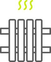 Radiator Line Two Color Icon vector