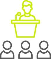 Level Tools Line Two Color Icon vector