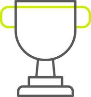 Trophy Line Two Color Icon vector