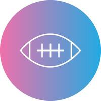 Football Line Gradient Circle Icon vector