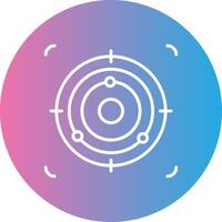 Focus Line Gradient Circle Icon vector