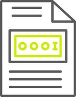 Control Line Two Color Icon vector